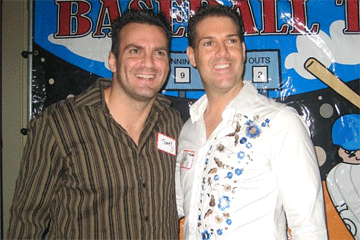 Two organizers at the event